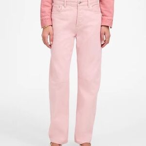 Madewell - The Darted Barrel-Leg Jean - Subtle Blossom / Pink - W 32 - NWT
